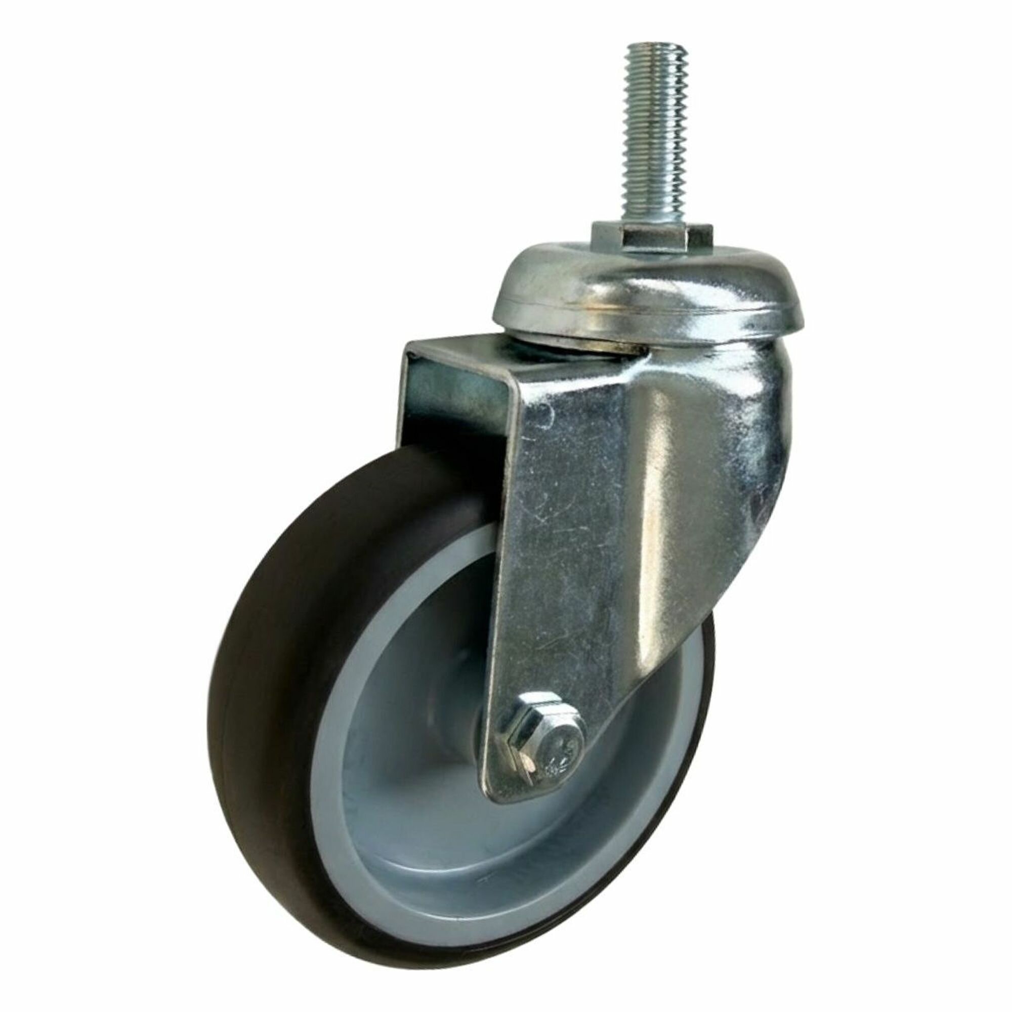Колесо для мебели поворотное Стелла-техник 3806-75, штырь М10, d 75 мм, грузоподъемность 60 кг
