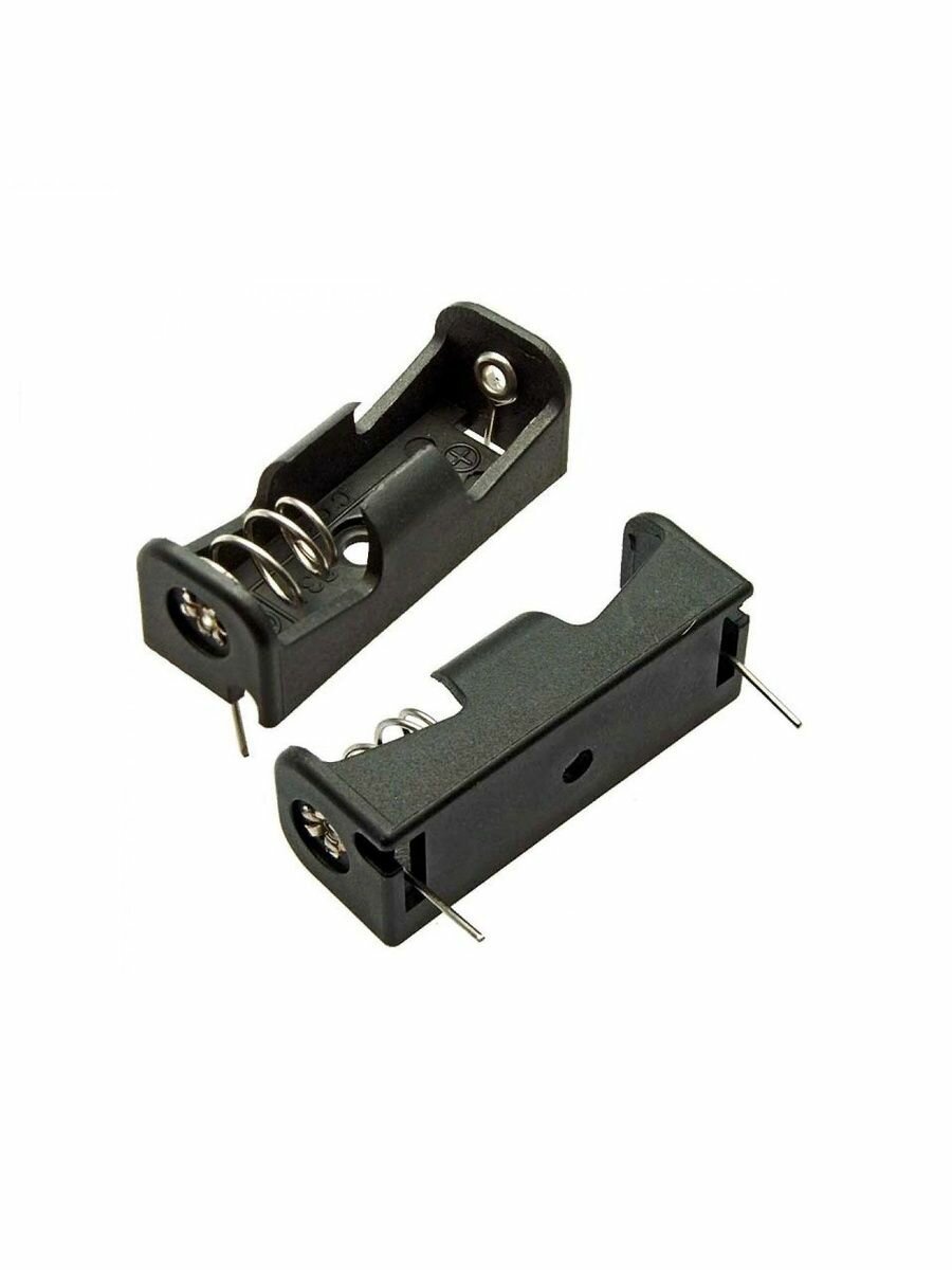 Батарейный отсек 23A 12V x 1 to PCB, открытый, черный