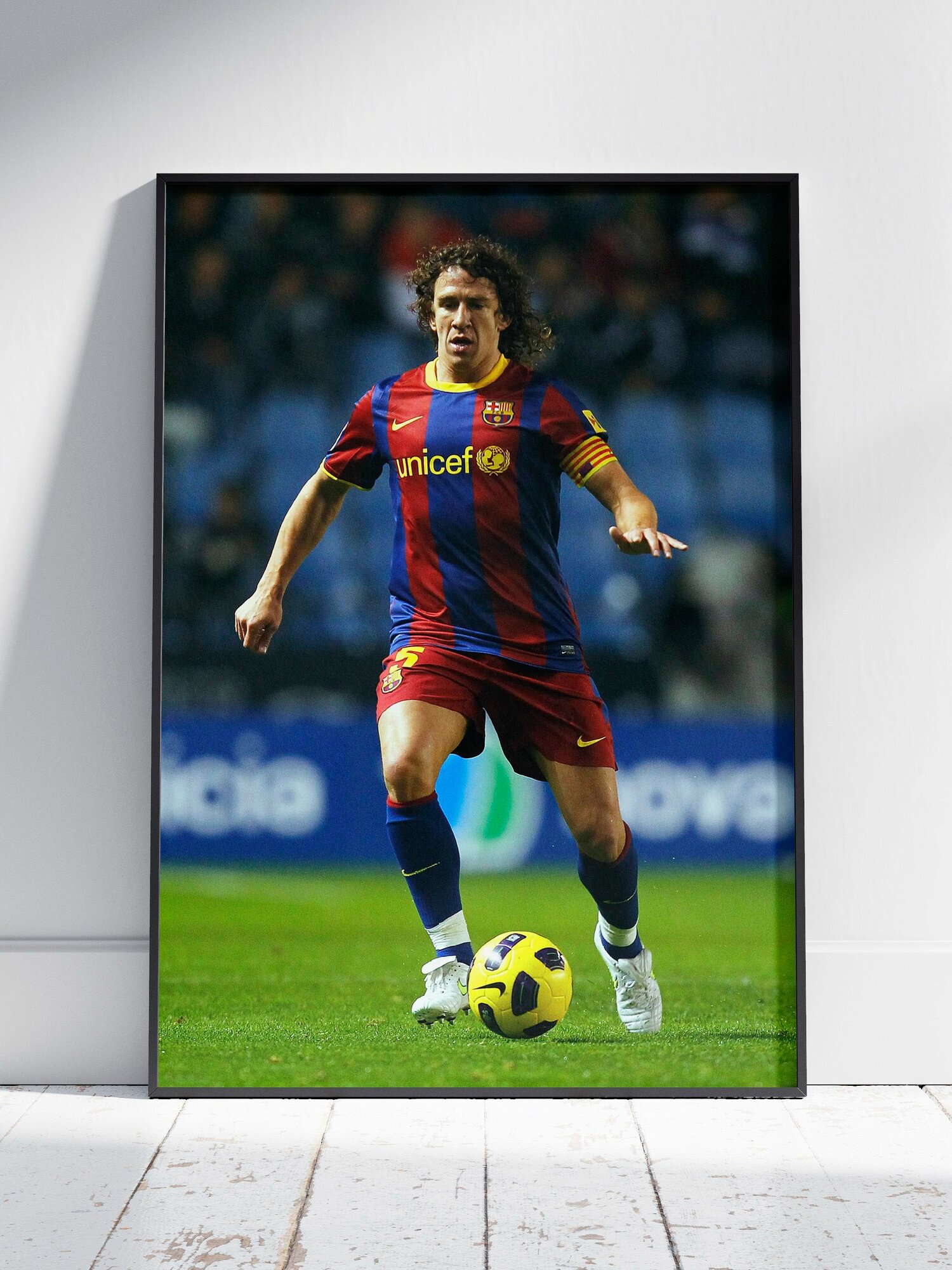 Плакат на стену для интерьера Барселона (Карлес Пуйоль - Carles Puyol 1) - Постер по спорту и физической активности формата A3 (30x42 см)