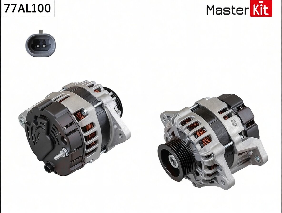 Генератор CHEVROLET AVEO KALOS, DAEWOO MATIZ 77AL100 MasterKit арт. 77AL100