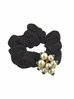 Резинка для волос Magie Accessoires, Франция, ткань, черный, белый