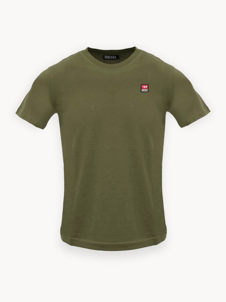 Футболка DIESEL, размер M, темно-зеленый
