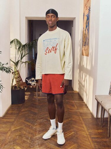 Изображение товара Лонгслив Кроп Молочный "Surf"