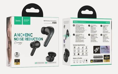 Изображение товара Наушники Hoco EQ5 ANC+ENC Black, беспроводные, Bluetooth 5.3