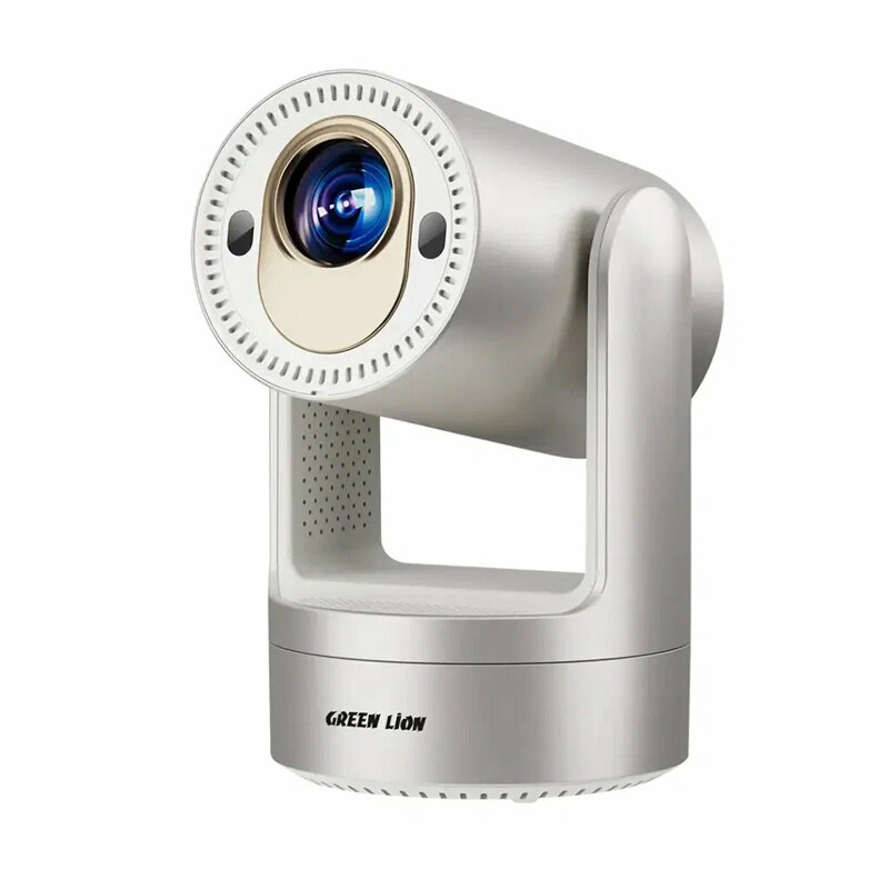 Проектор Green Lion Prisma 4K, 5200 мАч, 150 ANSI лм, 30–120", HD 1280×720, до 3 часов работы – Gold