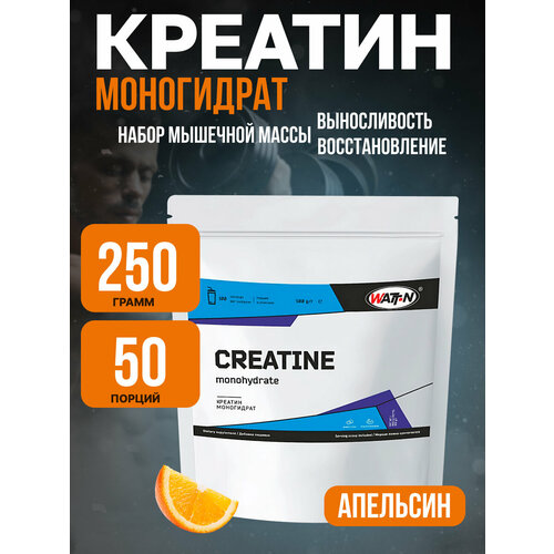 Аминокислота WATT NUTRITION Creatine Monohydrate / Креатин моногидрат, вкус Апельсин 250 гр.