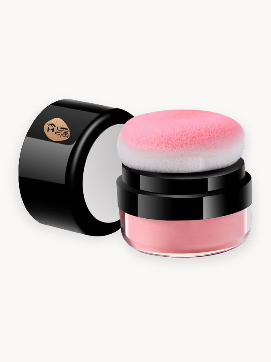 Пудровые рассыпчатые сухие минеральные румяна для лица с блеском