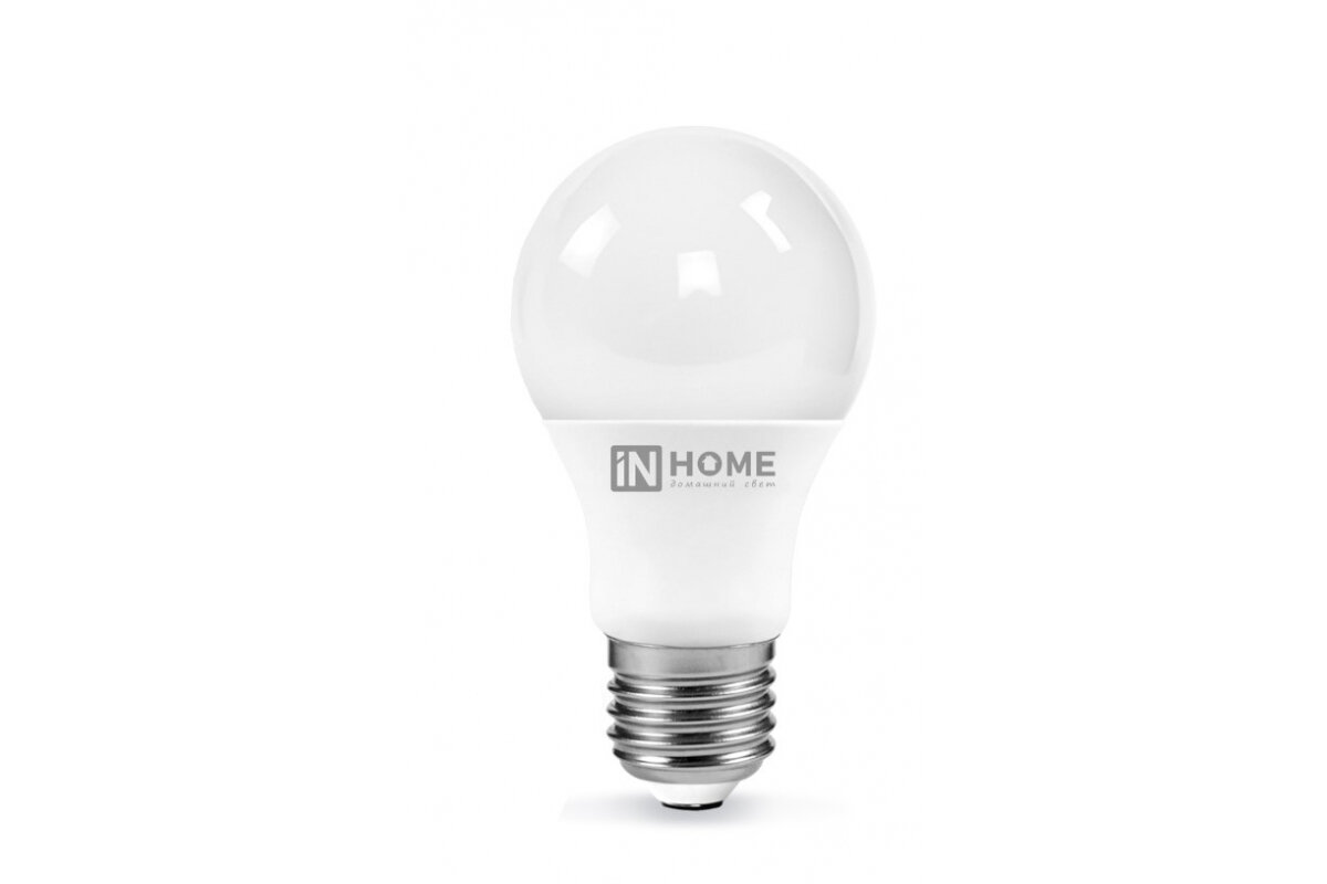 IN HOME Лампа светодиодная LED-A60-VC 15Вт 230В E27 6500К 1350лм IN HOME 4690612020280