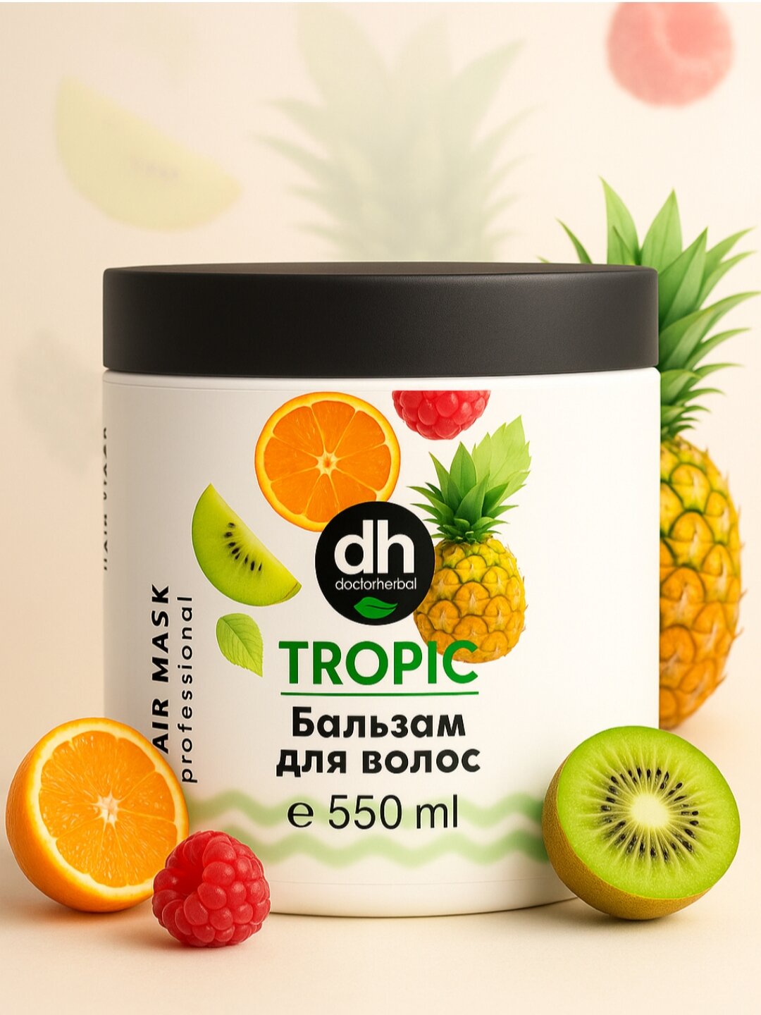 Бальзам для волос "Doctor Herbal", 550 мл, 1000 мл, для всех типов волос,