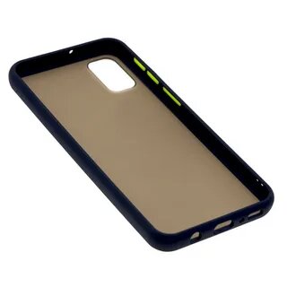 Чехол Samsung A81/Note 10 Lite (2020) Противоударный Матовый Темно-Синий — фото 1