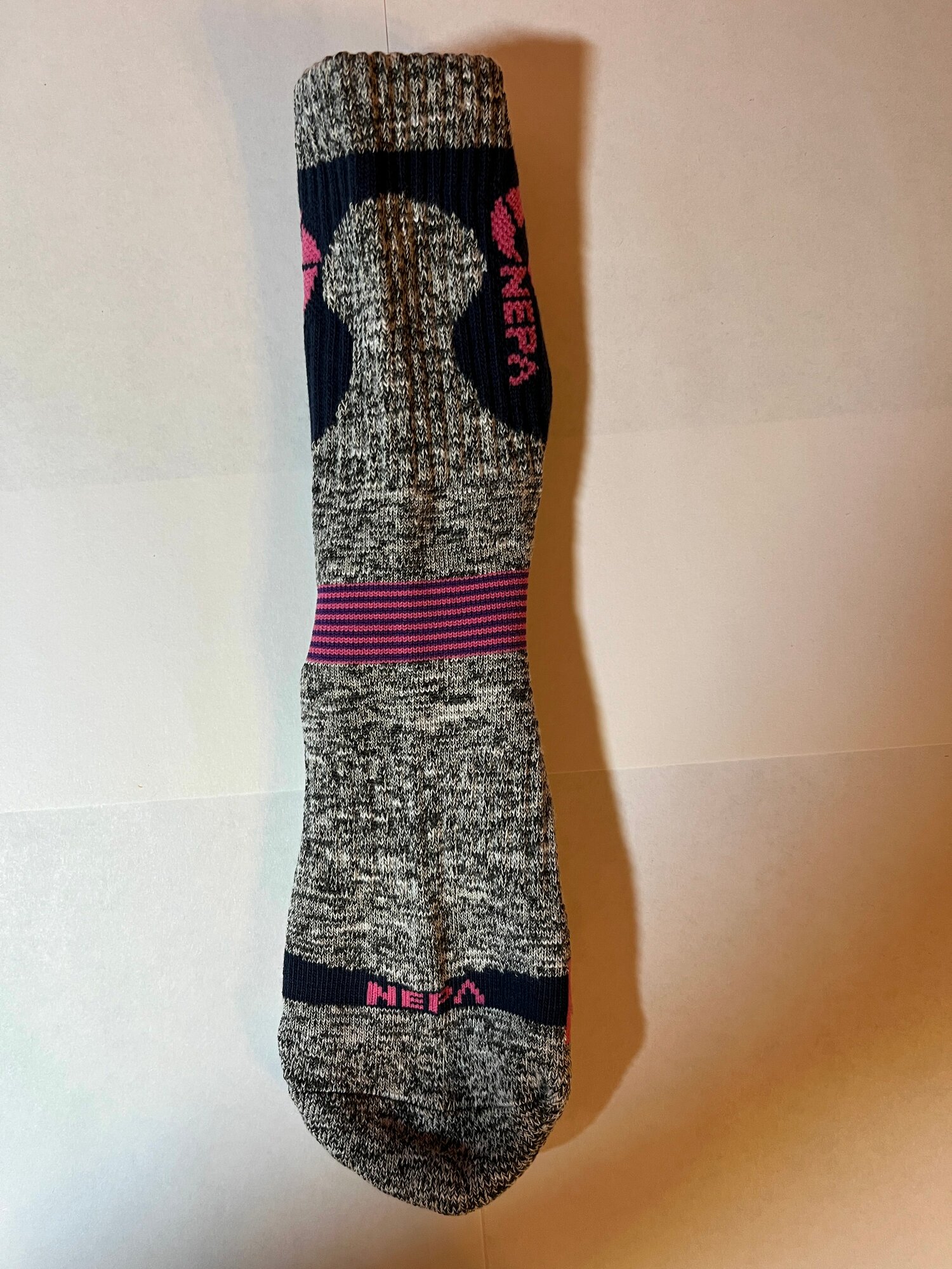 Носки NEPA, размер 24, серый, розовый — фото 1