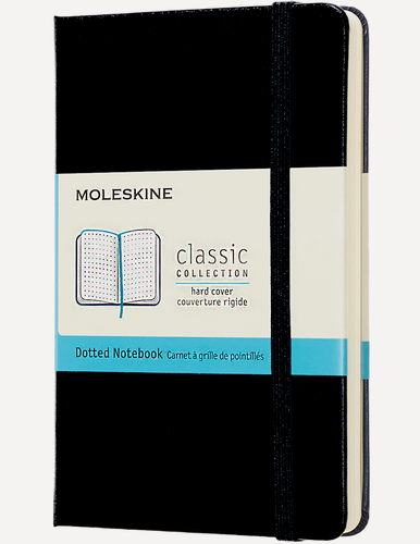 Изображение товара Блокнот Moleskine CLASSIC MM713 9x14см 192стр. в точку, твердая обложка, черный