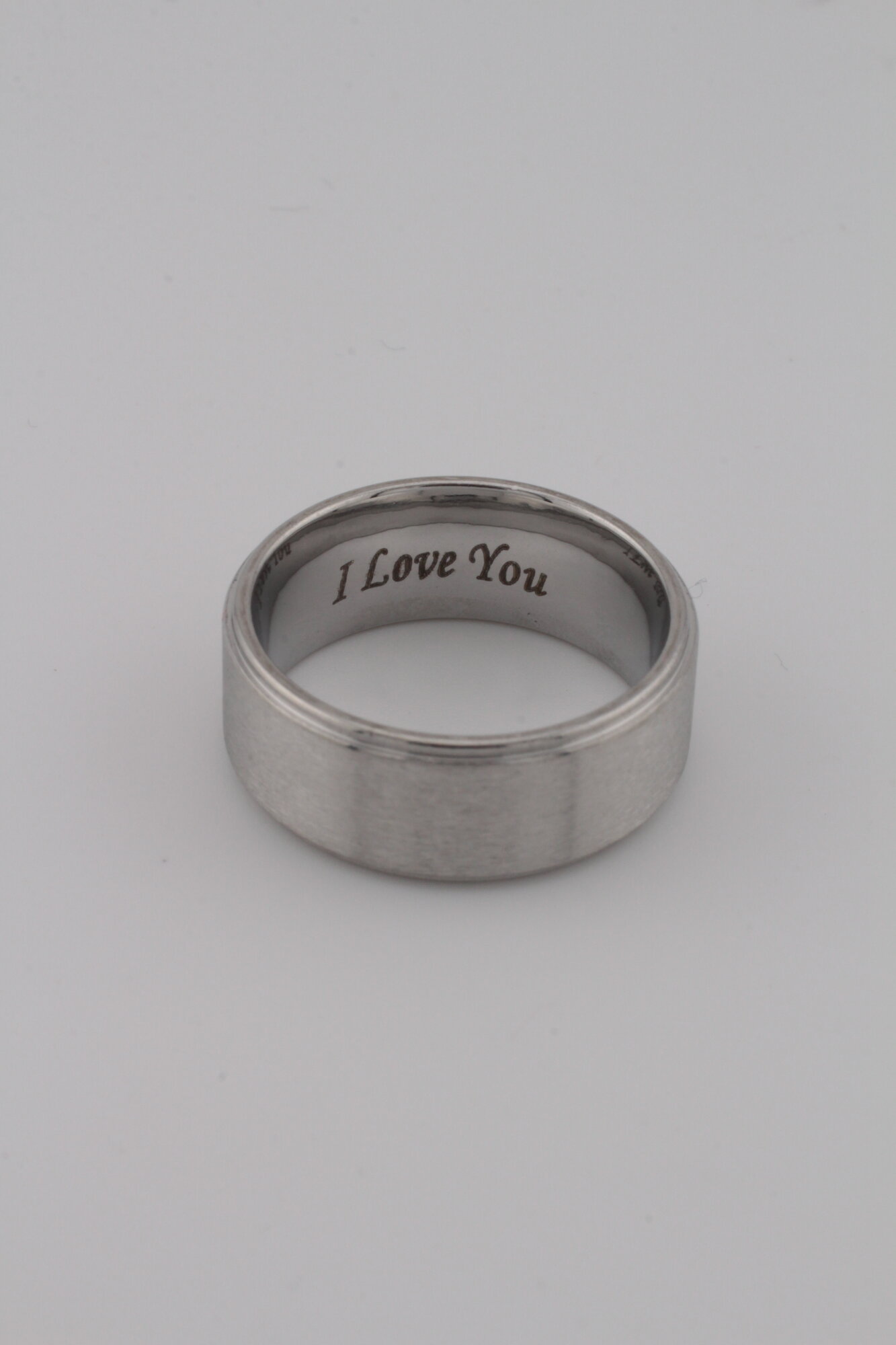 Кольцо обручальное, размер 16, серый.. — фото 1