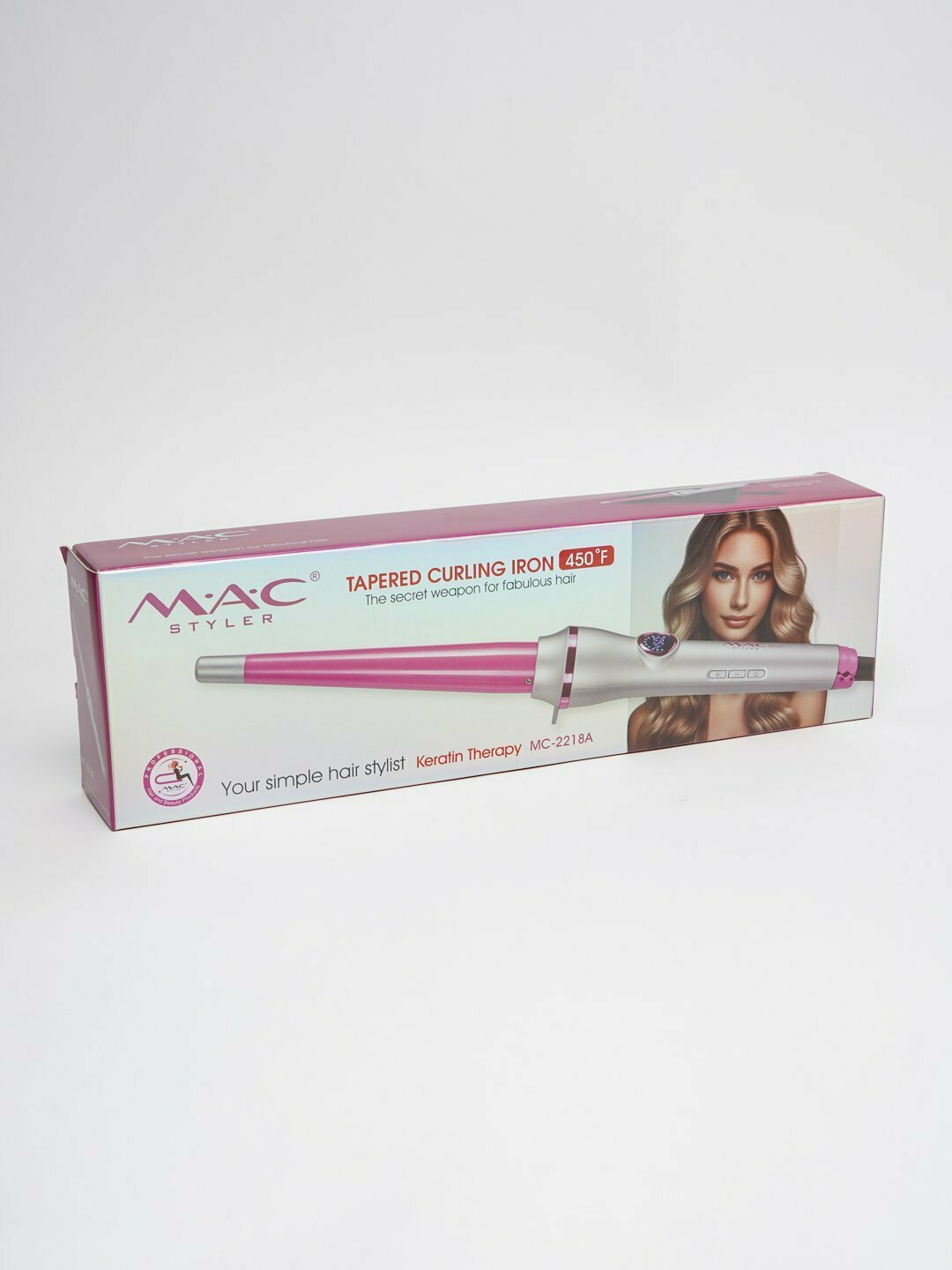 Профессиональная конусная плойка "MAC Stayler" МС-2218, с керамическими пластинами — фото 1