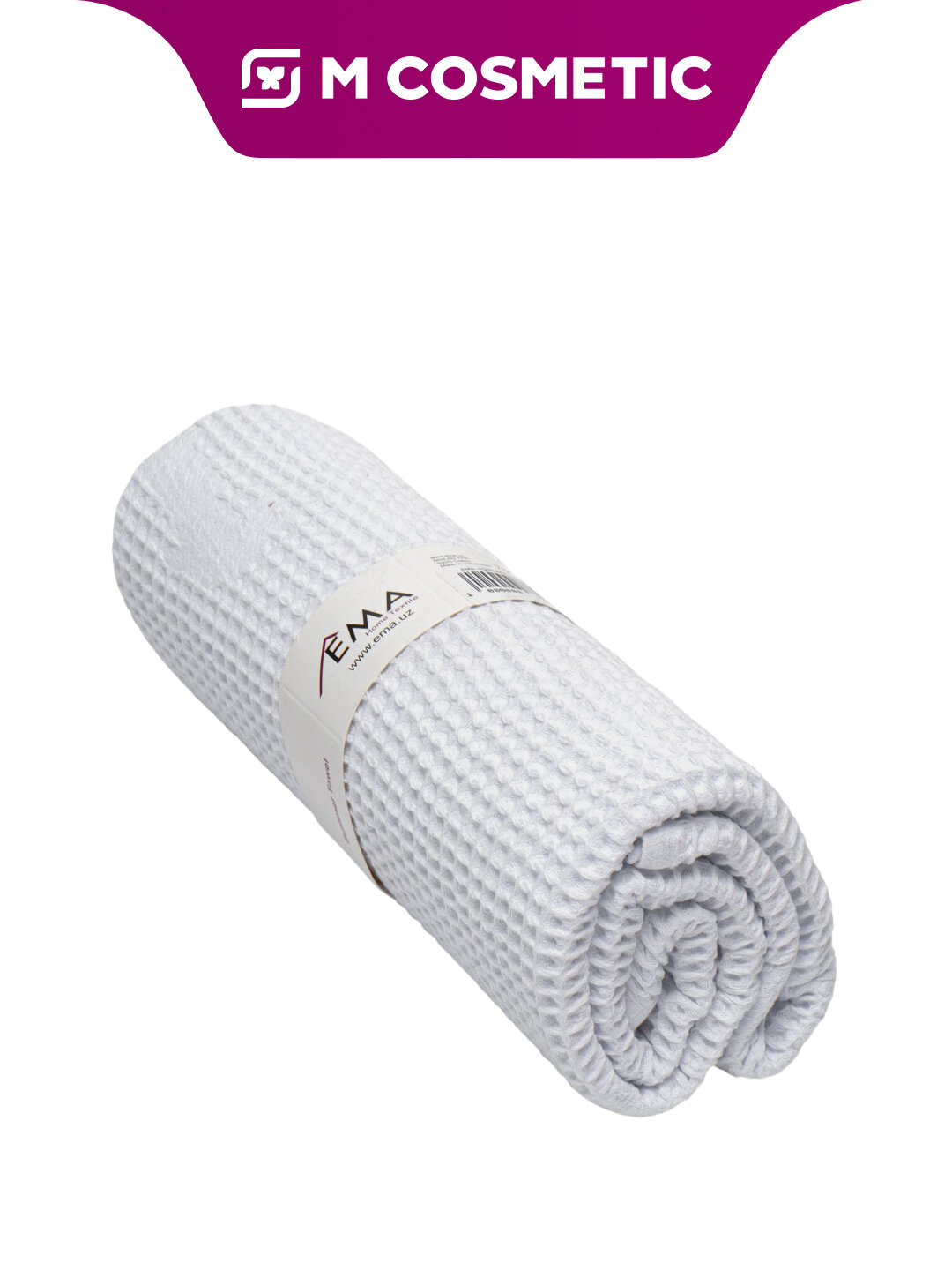 Полотенце Laura Peri EMA HOME, хлопок, вафельная структура, 75x145 см