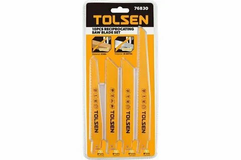 TOLSEN TOL2269-76830 Набор полотен для сабельной пилы Industrial, 10 шт
