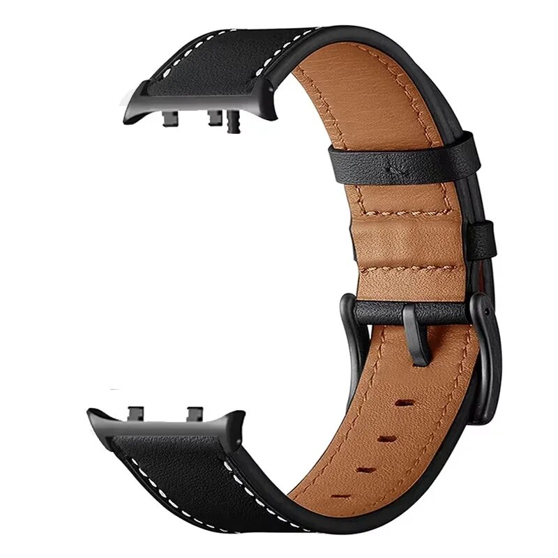 Кожаный ремешок для Huawei Watch D2, черный