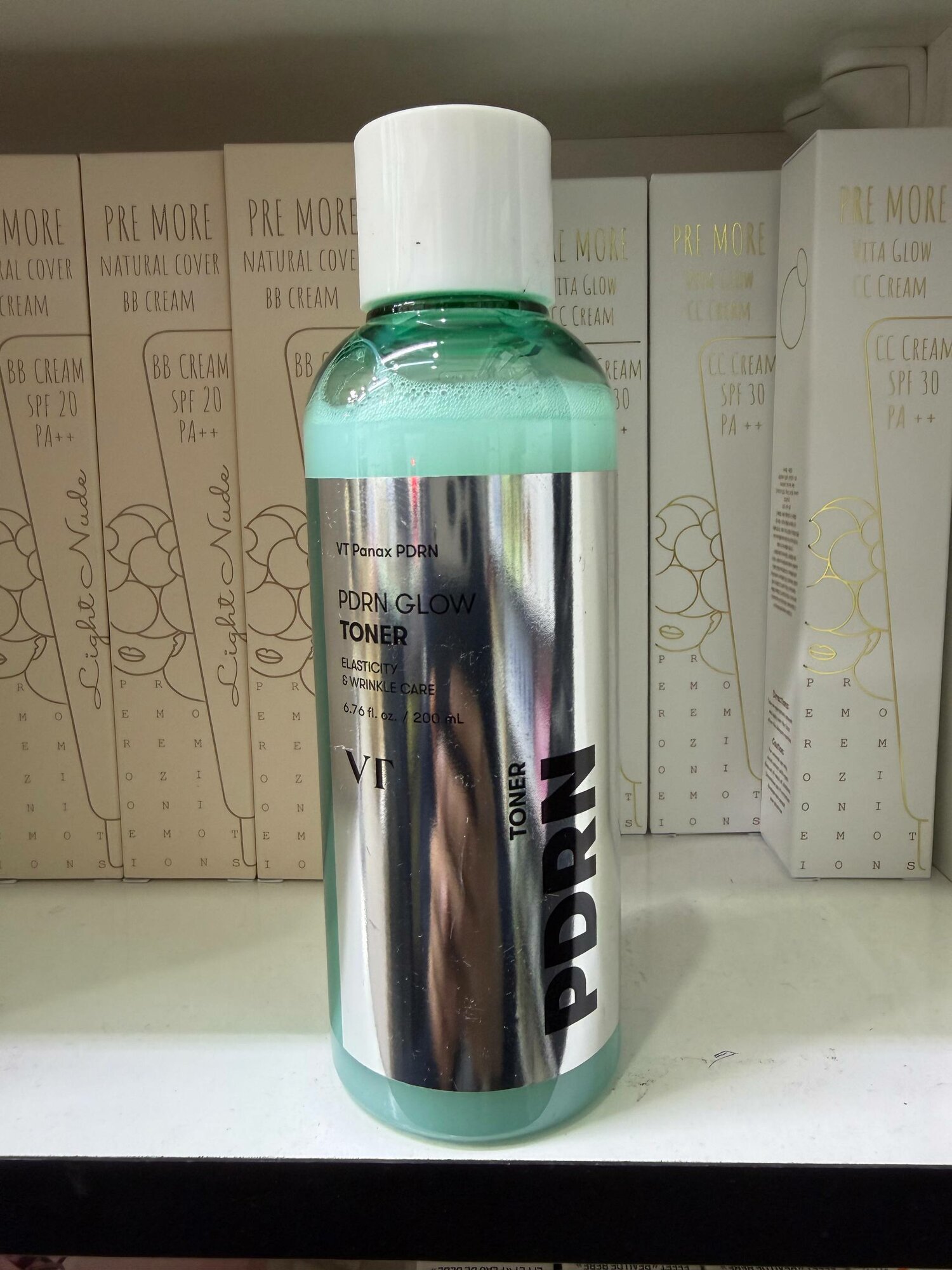 VT Panax PDRN Glow Toner для лица, с эффектом сияния, для эластичности и ухода за морщинами, 200 мл