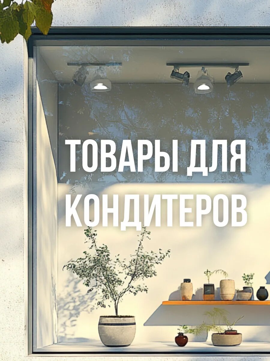 Наклейка товары для кондитеров на окно — фото 1
