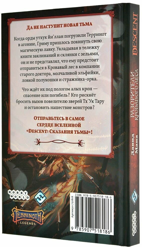 Настольная игра HOBBY WORLD "Descent Разорители Кровавого Леса", 320 стр. — фото 1