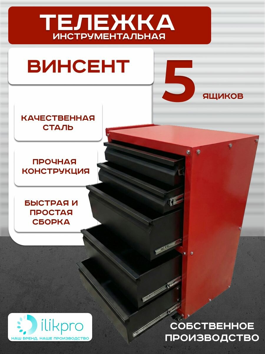 Тележка инструментальная на колесах "Винсент 23"