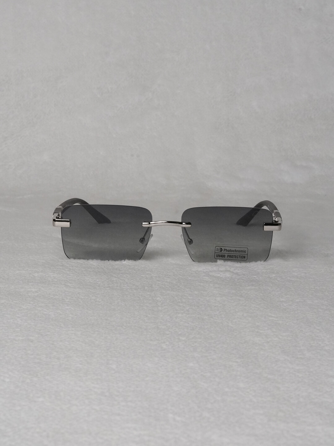 Солнцезащитные очки , серый металлик — фото 1