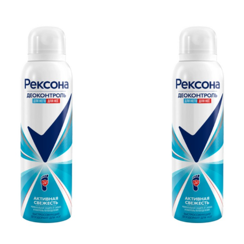 Дезодорант для ног от запаха и пота мужской и женский спрей Рексона Деоконтроль, 150 мл