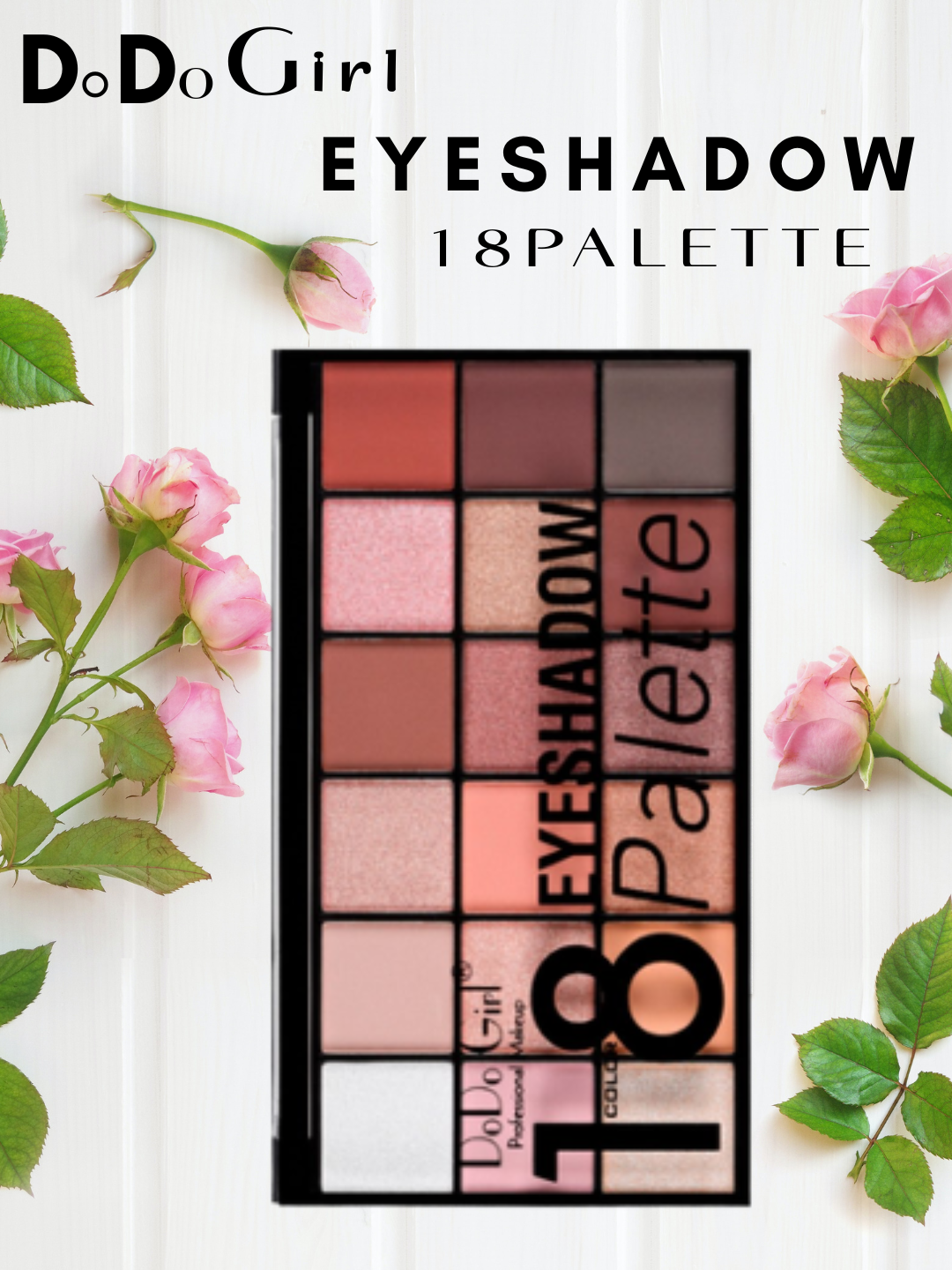 Тени для век, 18 цветов, для всех типов кожи, гипоаллергенные, жидкие, палетка