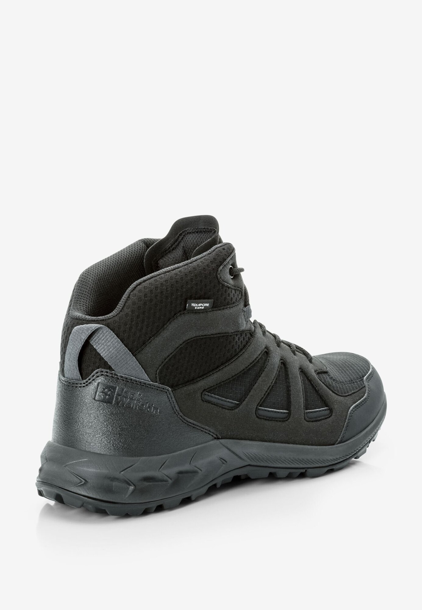 Ботинки хайкеры Jack Wolfskin Woodland 2 Texapore Mid M, , , размер 42.5, чёрный — фото 1