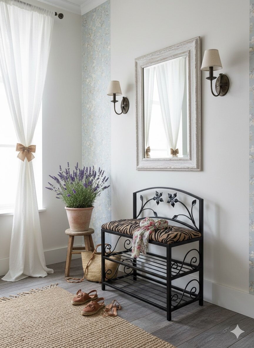 Кованая банкетка №04, Студия кованой мебели Нива, цвет тигровый