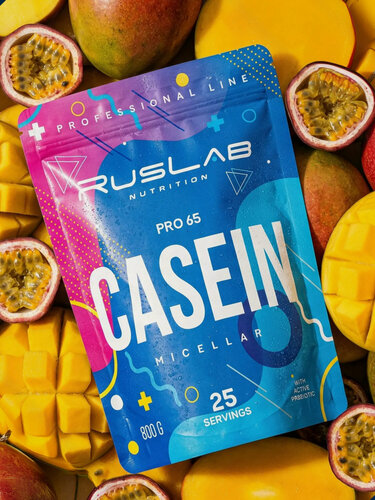 Изображение товара Micellar CASEIN PRO 65, казеиновый протеин, белковый коктейль (800 гр), манго-маракуйя