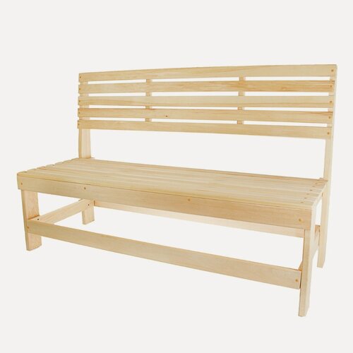 Изображение товара Скамейка ДобропаровЪ , деревянная, нагрузка 120 кг, 140×50×90 см