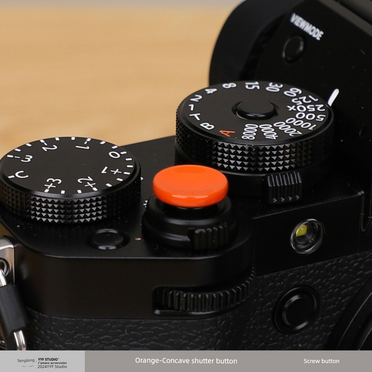 Маленький красный шар оранжевый вогнутый затвор кнопка для камер Fujifilm XT50 XT30 X100Vi XM5 Leica
