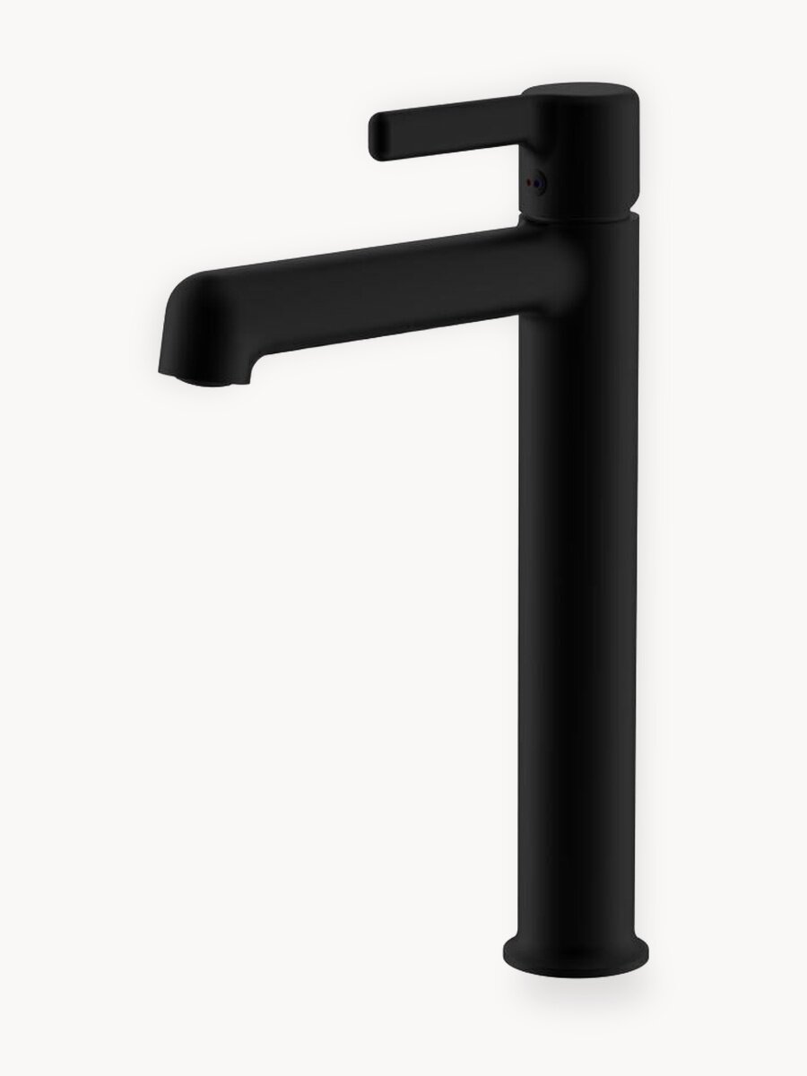 Смеситель для раковины VODA Column CLM25B, черный матовый, латунь