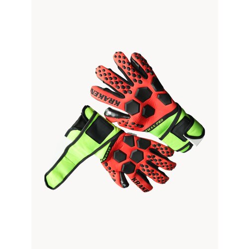 Перчатки вратарские Kraken orang/green #9