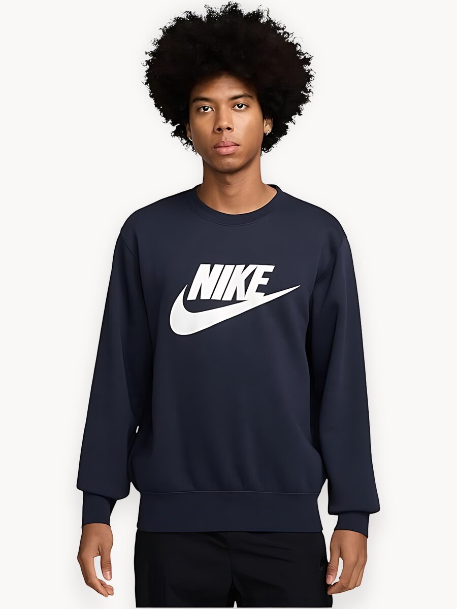 Свитшот NIKE Sportswear Club, размер 2XL, , темно-синий