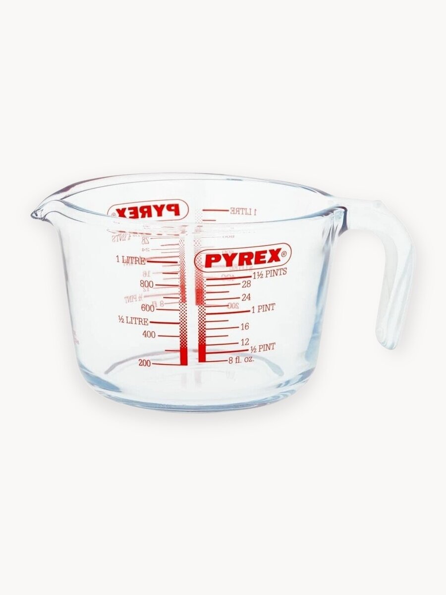 Стакан мерный для смешивания Pyrex Iconics 1л, стекло, мерная шкала