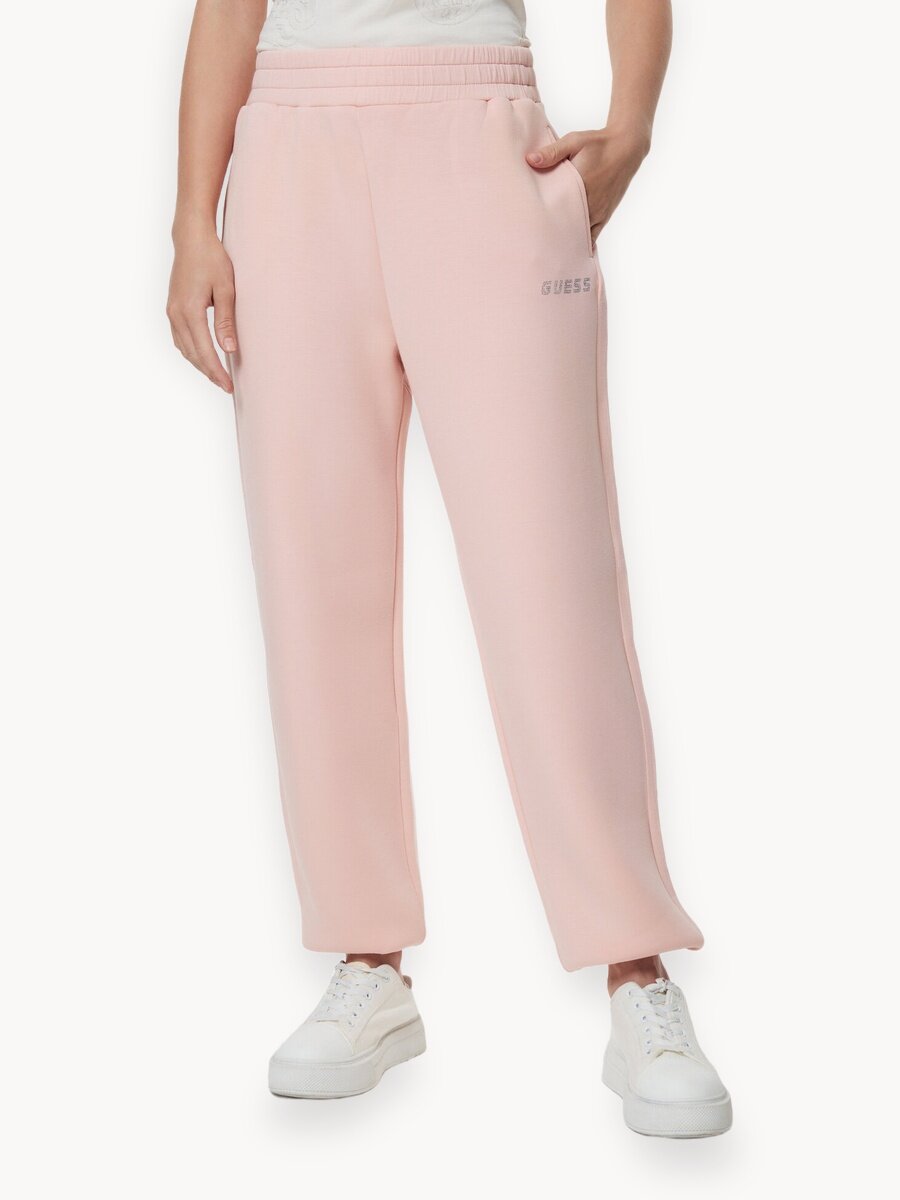 Брюки джоггеры GUESS Cecilia Scuba Jogger Pants, размер XS, светло-розовый