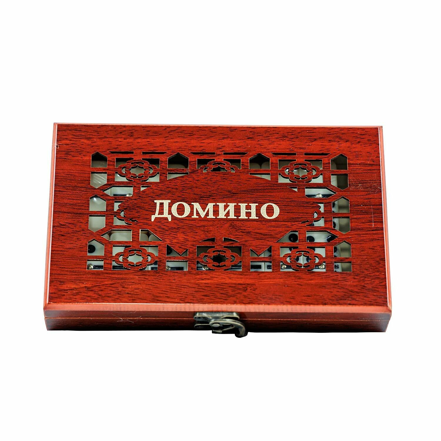 Домино "Двойная Шестерка")в чехлах разных цветов (зеленый, красный, синий, черный).