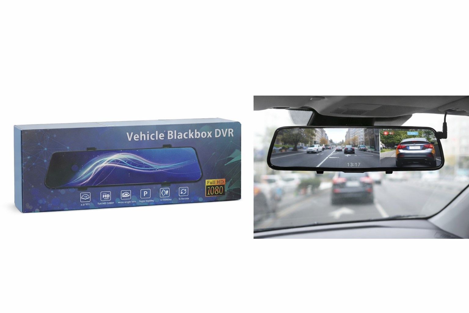 Автомобильный видеорегистратор Vehicle Blackbox DVR, Full HD, 1080p, с ночным видением