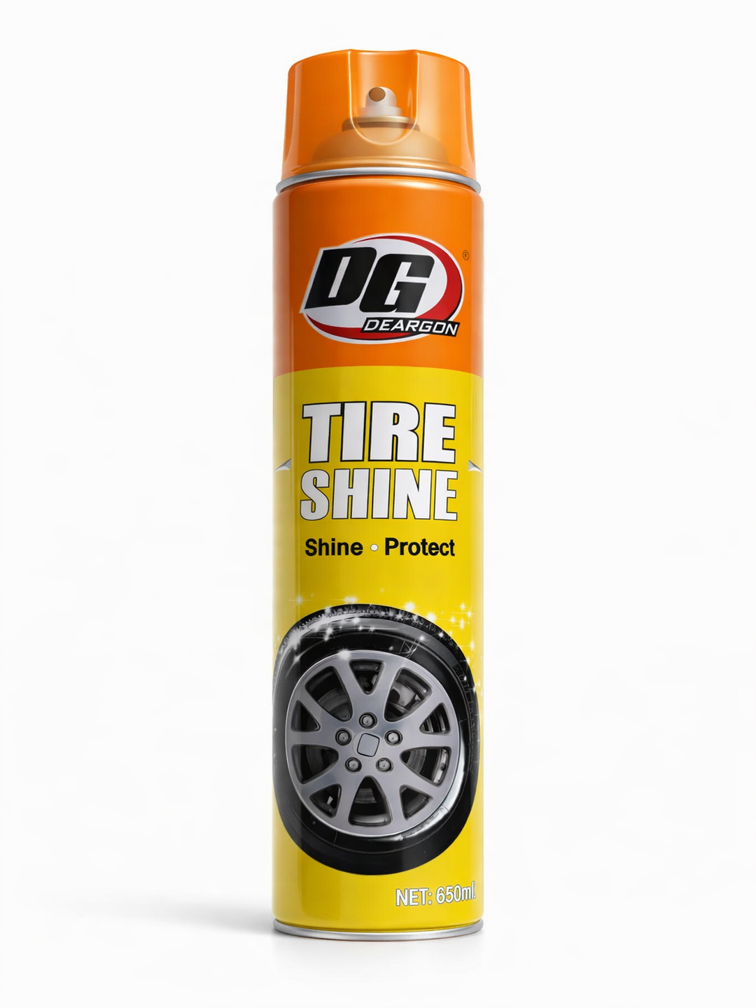Полироль для шин DG Deargon Tire Shine, аэрозоль 650 мл блеск и защита