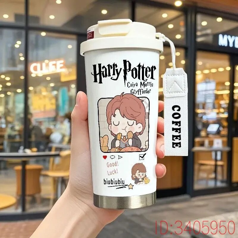 Термокружка Harry Potter 530 мл 1 шт. Кружка для кофе из нержавеющей стали, для горячих и холодных напитков