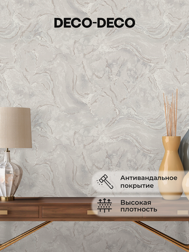 Изображение товара Обои флизелиновые виниловые Воздух 6075-11 Deco-Deco, антивандальные, метровые