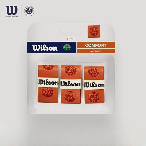 Изображение товара Овергрипы Wilson Roland Garros Pro Comfort, 3 шт, липкий тип (Tacky), для теннисных ракеток