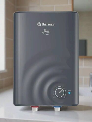 Изображение товара Электрический водонагреватель Thermex Mera 15 O, над мойкой, нержавеющая сталь.