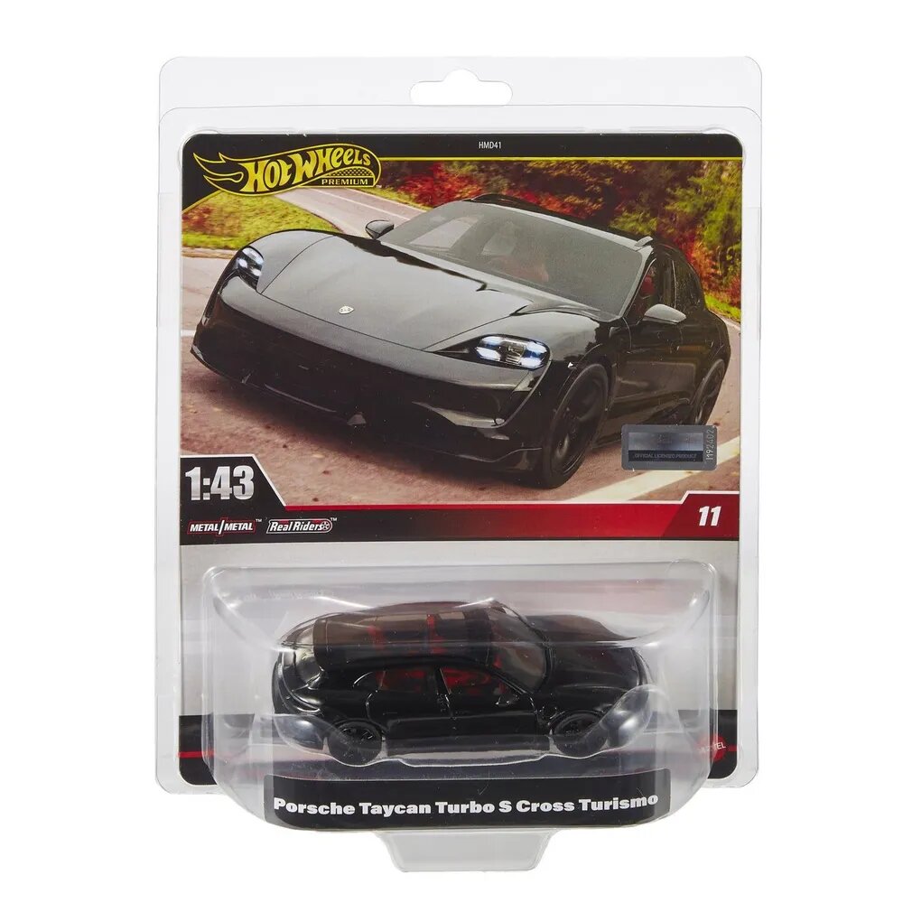 Машинка коллекционная Hot Wheels премиальная 1:43 Porsche Taycan Turbo S Cross Turismo