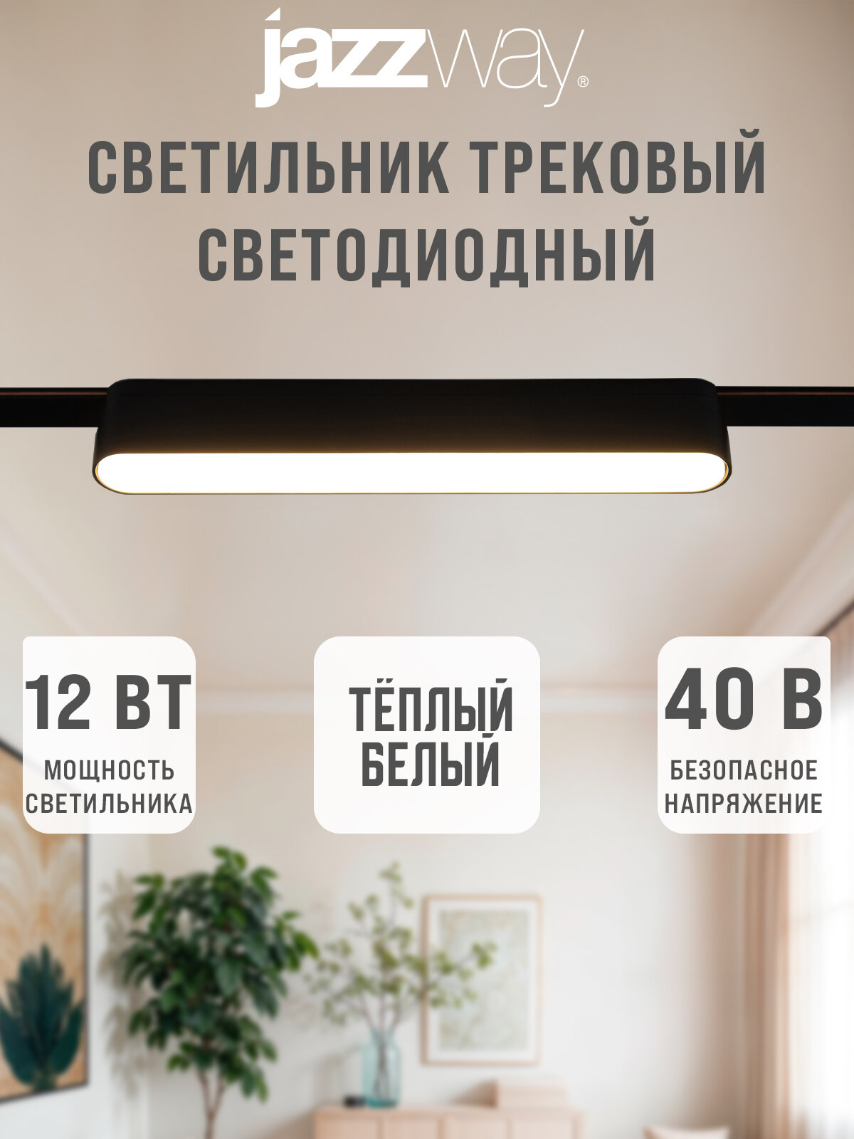 Трековый светильник MTR16 1012 12w 3000K