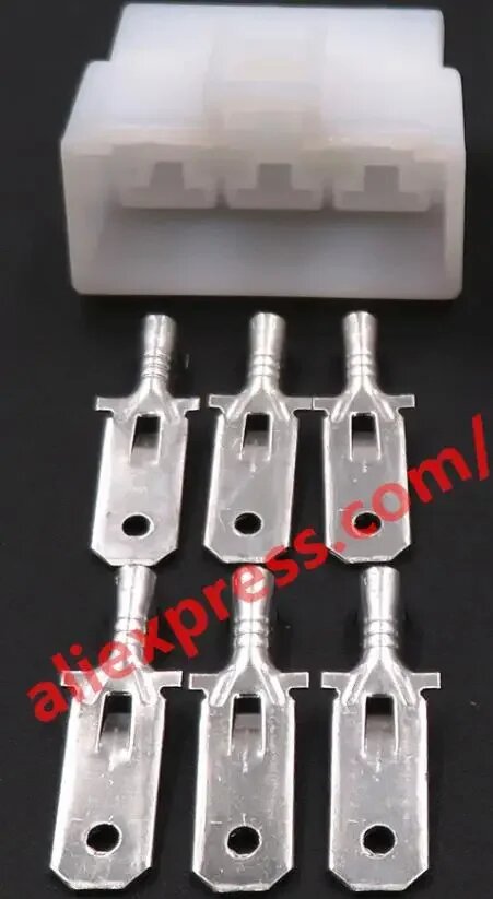 Разъемы DJ7062-6.3 для автомобильных кабелей 1 set male