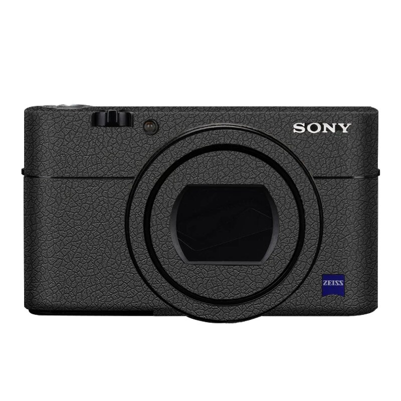 Защитная пленка для корпуса камеры Sony RX100M4/M5/M5A - Кожаная текстура черная, премиум-качество, 1 шт
