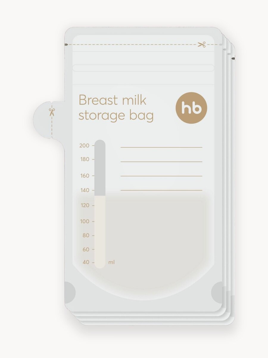 15068 new, Пакеты для грудного молока Happy Baby для хранения и заморозки, набор 30 шт, 200 мл